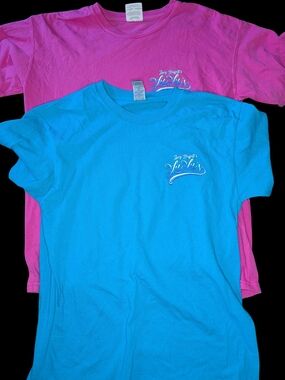 Turquoise & Hot Pink Lucy Buffett's LuLu's T-shirts